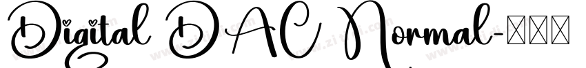 Digital DAC Normal字体转换
